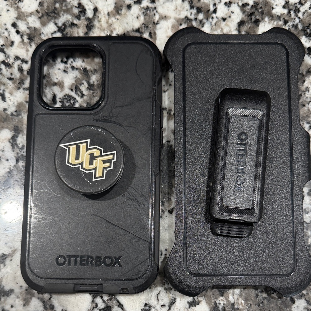 OtterBox Black Phone Case with Clip
